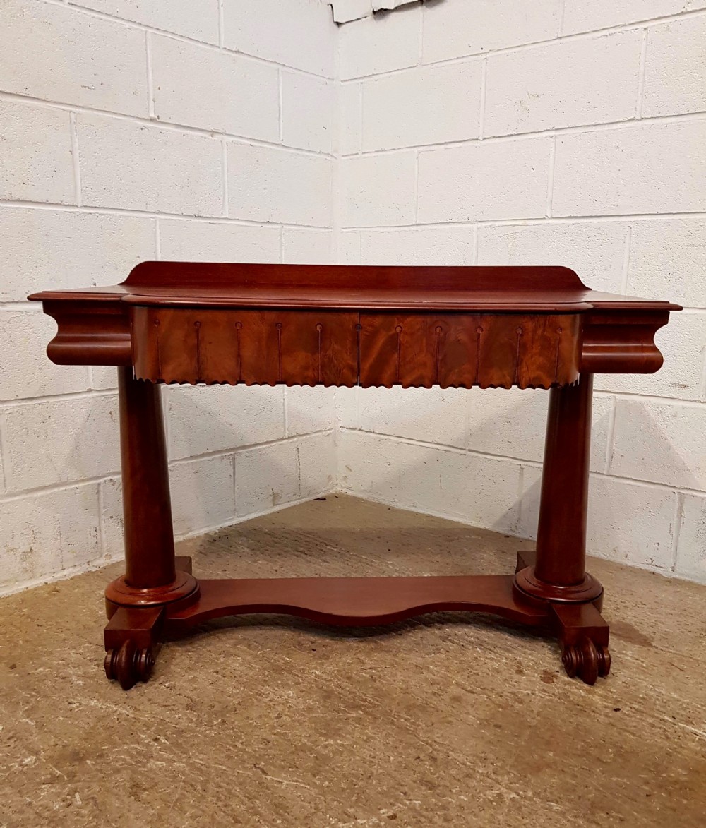 ANTIQUE WILLIAM 1V MAHOGANY SIDE CONSOLE TABLE C1830 View VI