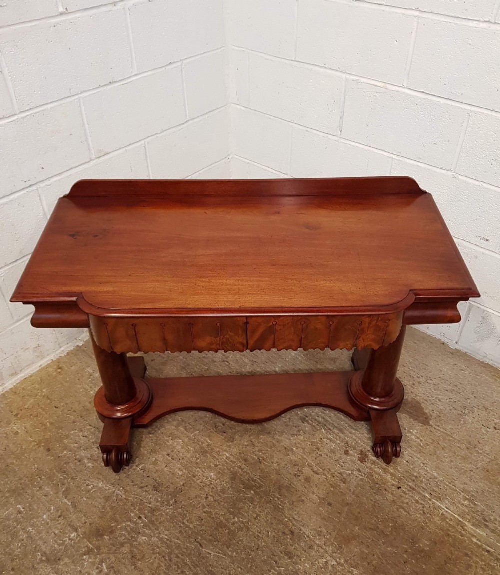 ANTIQUE WILLIAM 1V MAHOGANY SIDE CONSOLE TABLE C1830 View VII