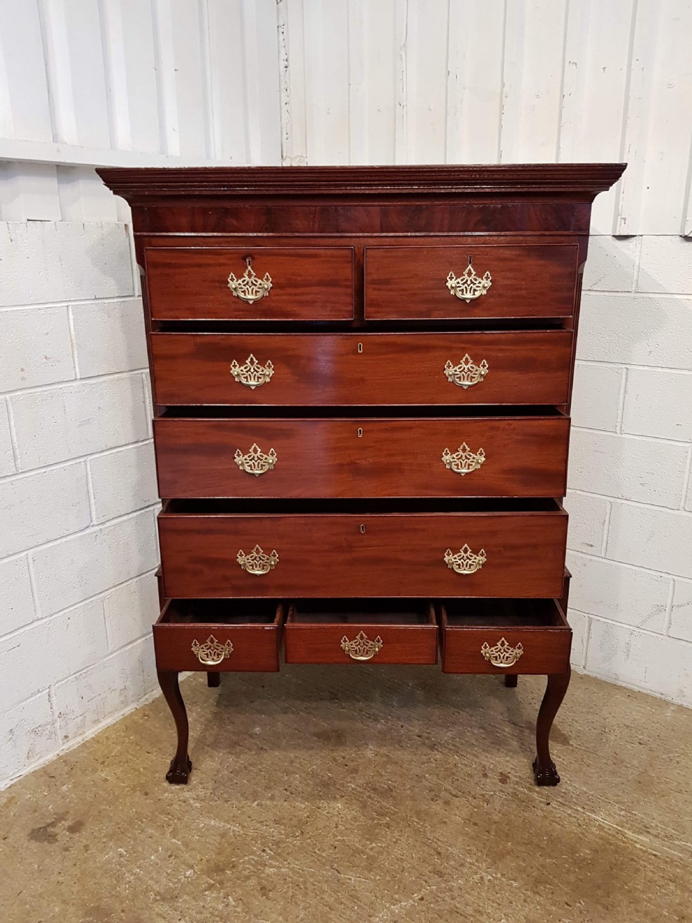 Antique Late Georgian Period Mahogany Chest on Stand c1800 View III