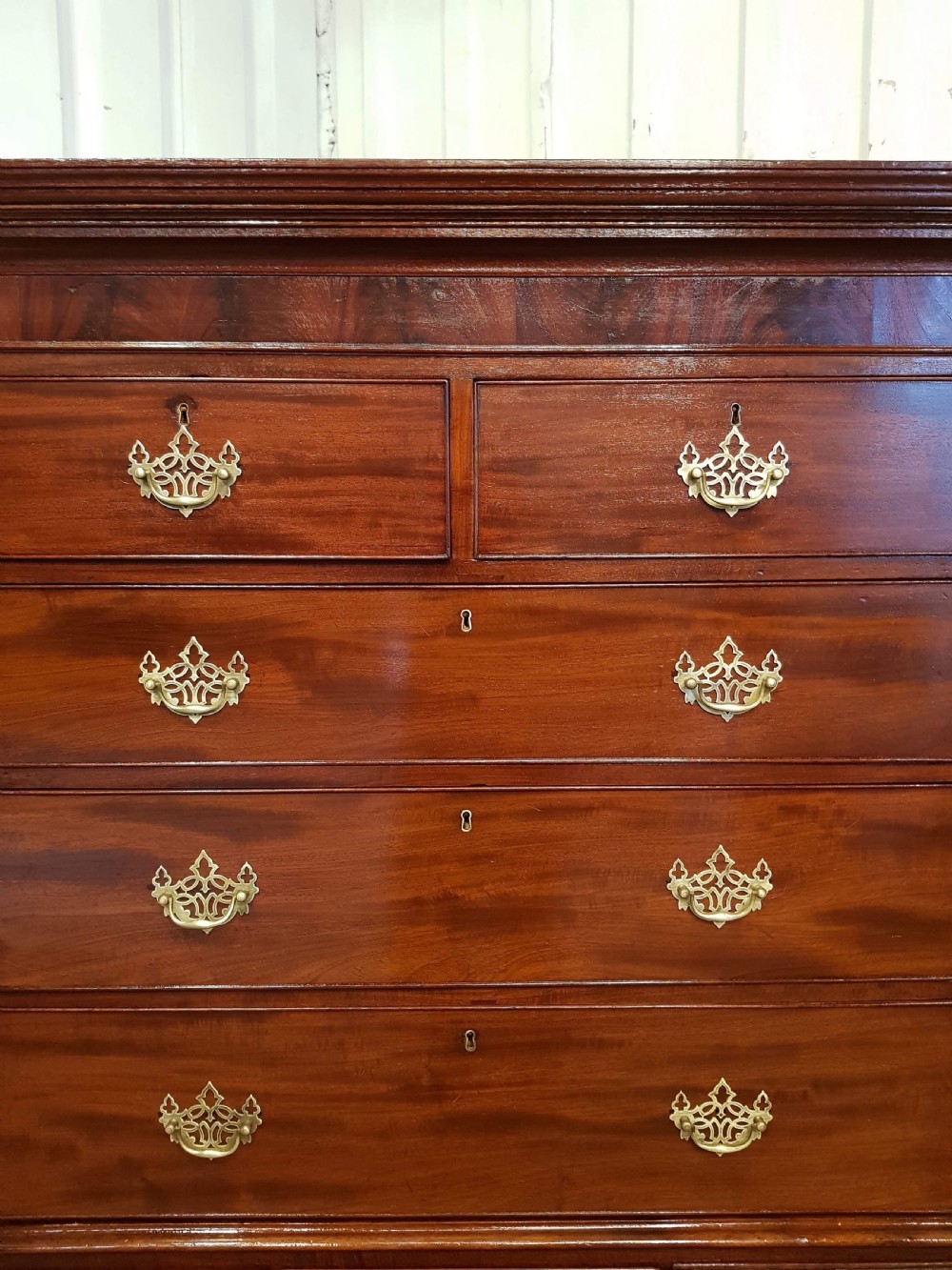 Antique Late Georgian Period Mahogany Chest on Stand c1800 View V