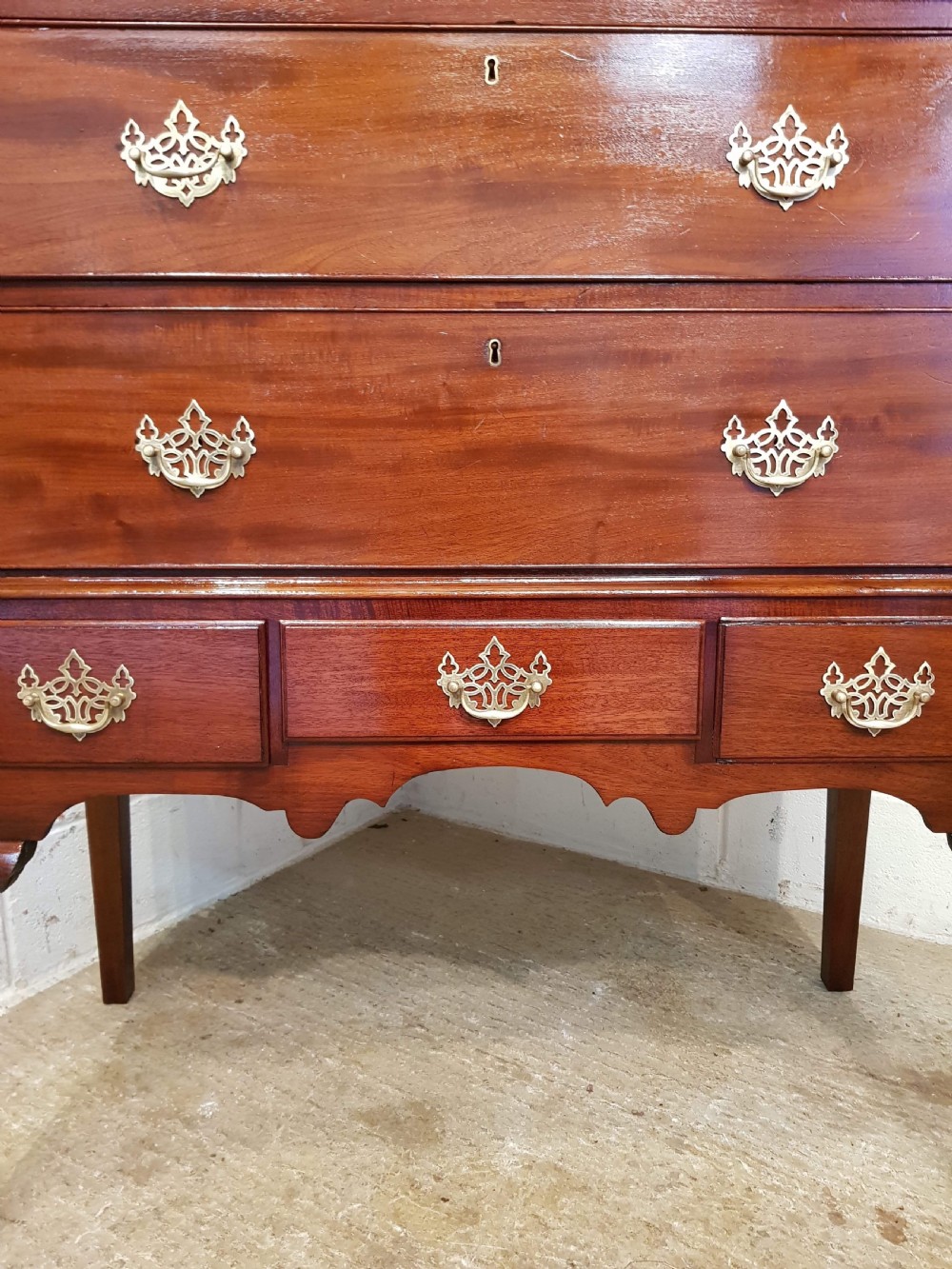 Antique Late Georgian Period Mahogany Chest on Stand c1800 View VI
