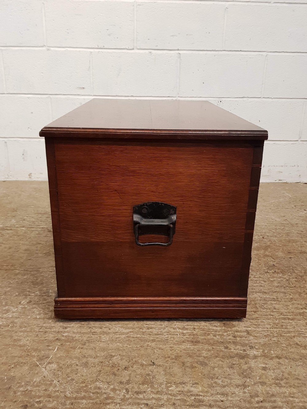 ANTIQUE LATE VICTORIAN OAK BLANKET BOX C1890 View III