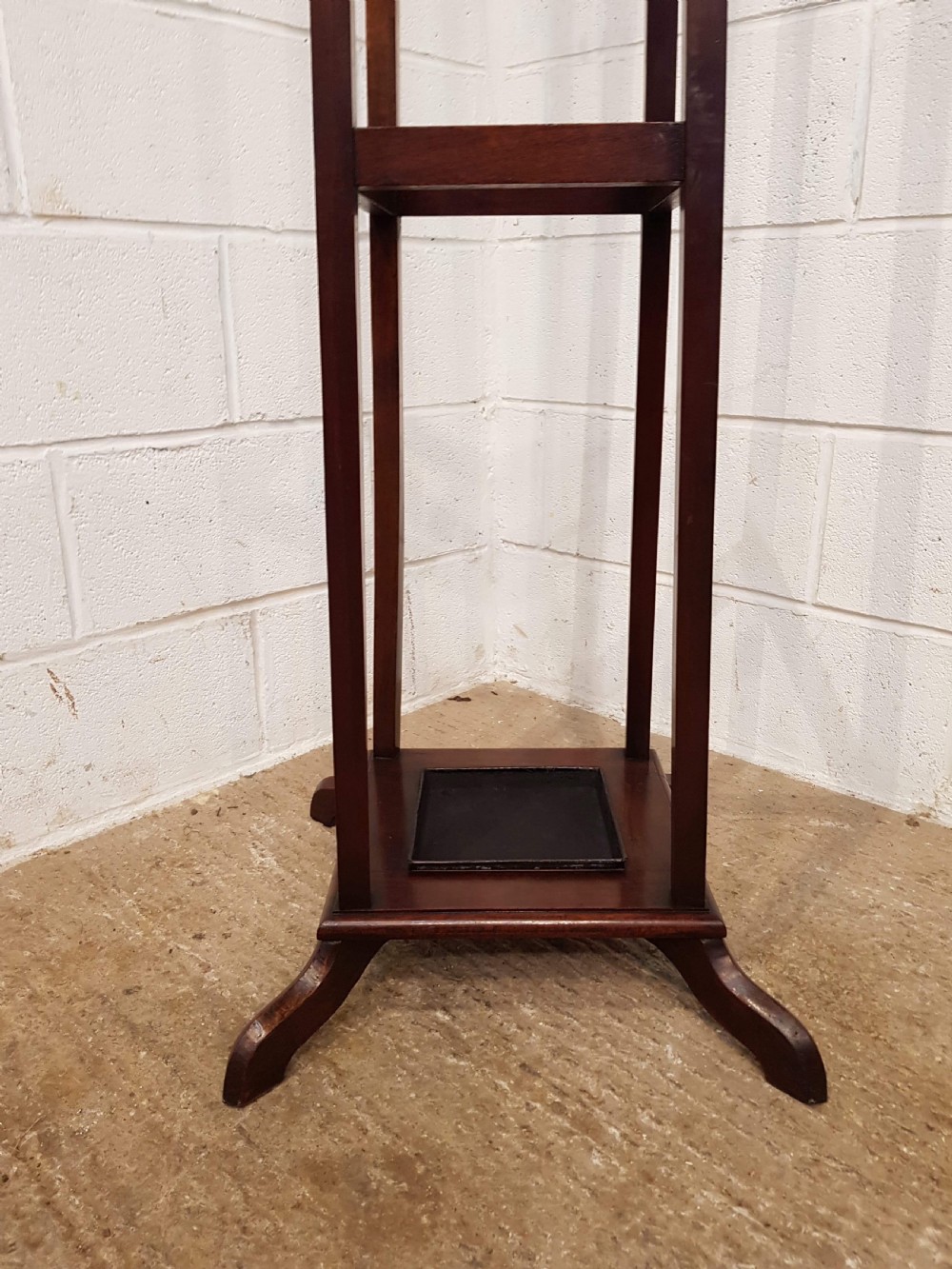 ANTIQUE EDWARDIAN MAHOGANY TALL HAT COAT AND STICK STAND C1900 View IV