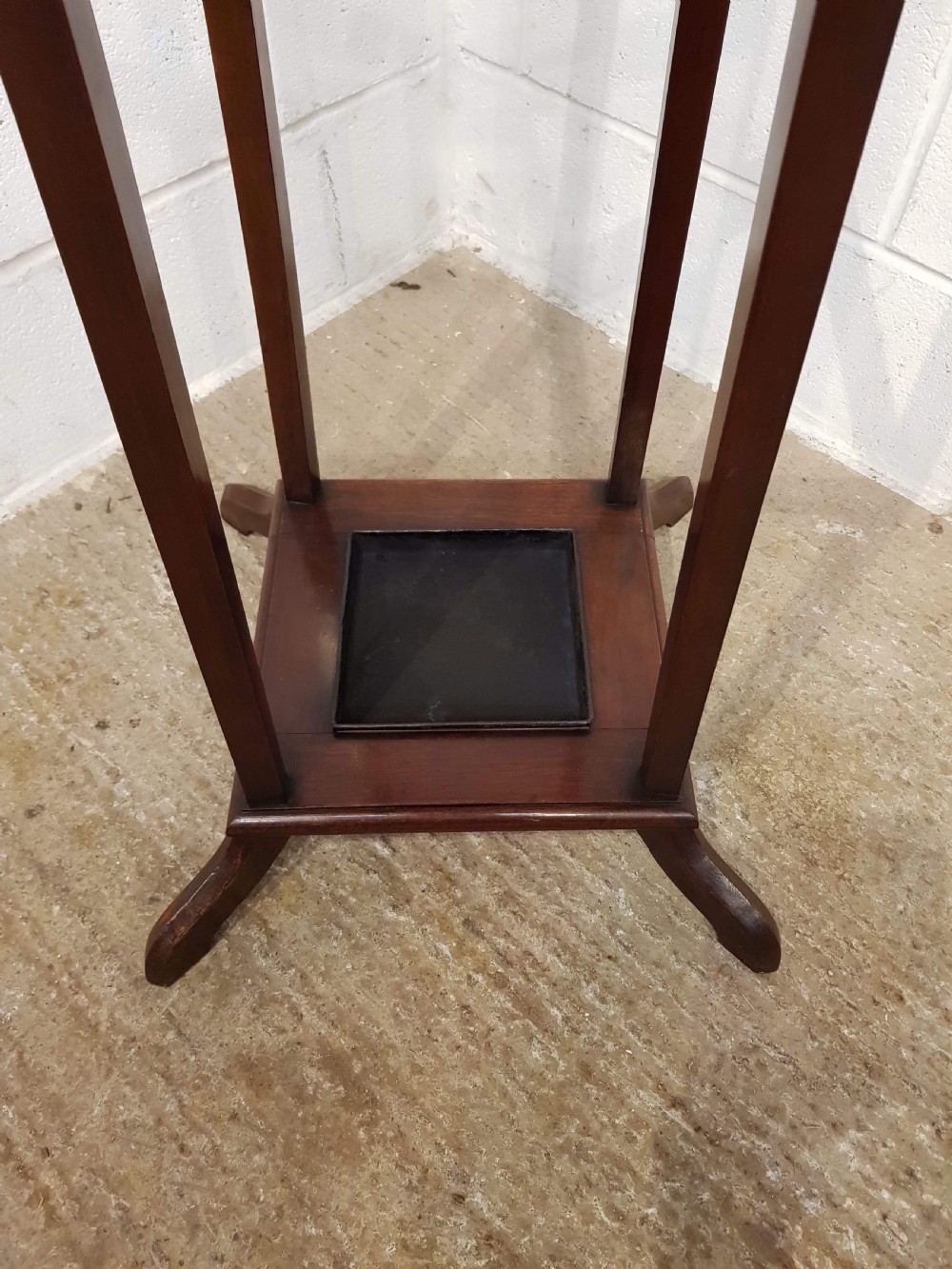 ANTIQUE EDWARDIAN MAHOGANY TALL HAT COAT AND STICK STAND C1900 View V
