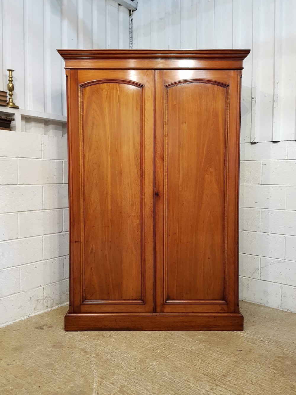 ANTIQUE VICTORIAN WALNUT DOUBLE WARDROBE C1880 View II