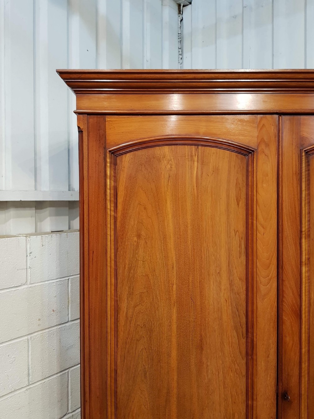 ANTIQUE VICTORIAN WALNUT DOUBLE WARDROBE C1880 View V