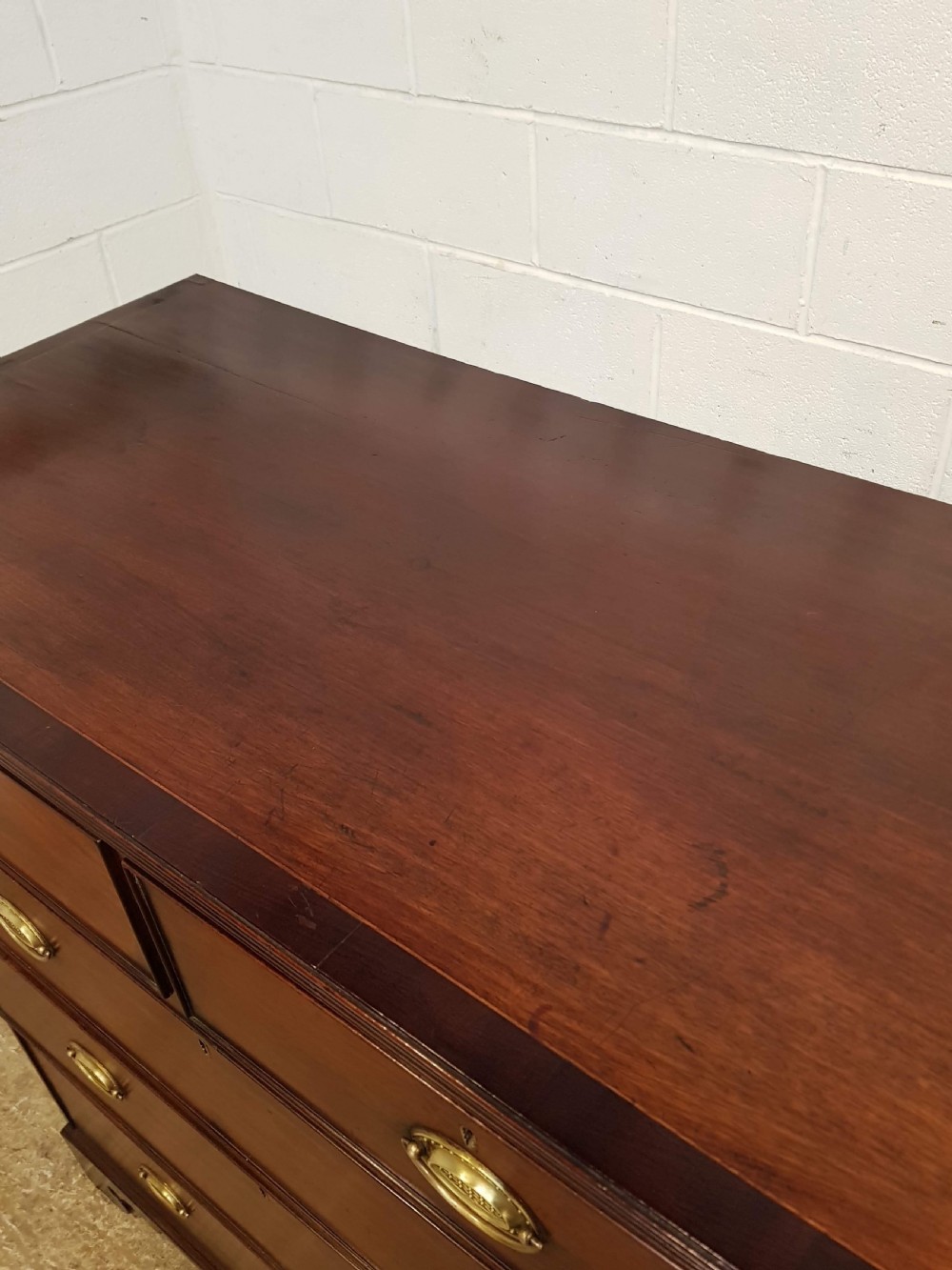 ANTIQUE 18TH CENTURY PERIOD MAHOGANY CHEST OF DRAWERS C1780 View II