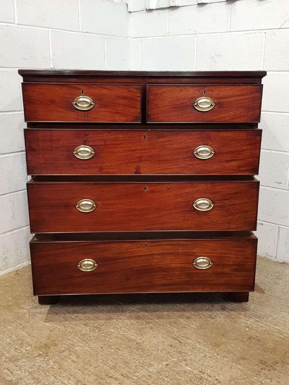 ANTIQUE 18TH CENTURY PERIOD MAHOGANY CHEST OF DRAWERS C1780 View VI