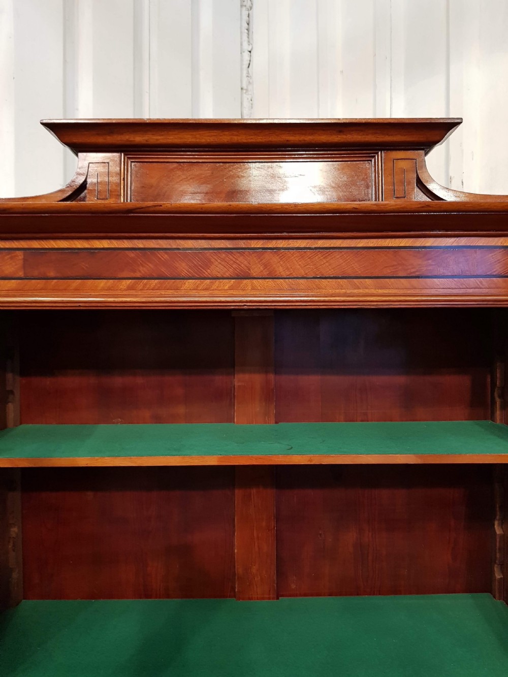 ANTIQUE BIEDERMEIER MAHOGANY GLAZED BOOKCASE C1840 View II