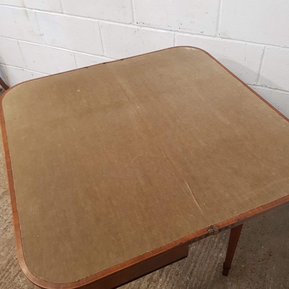 ANTIQUE REGENCY MAHOGANY FOLD OVER GAMES TABLE C1820 View VII