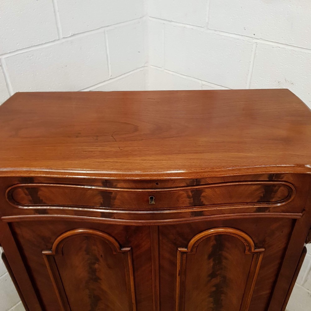 ANTIQUE MAHOGANY BIEDERMEIER CABINET C1840 View IV