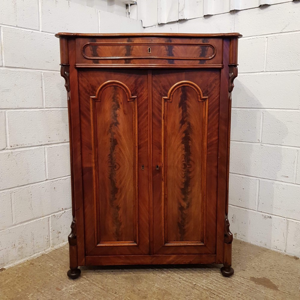 ANTIQUE MAHOGANY BIEDERMEIER CABINET C1840 View V