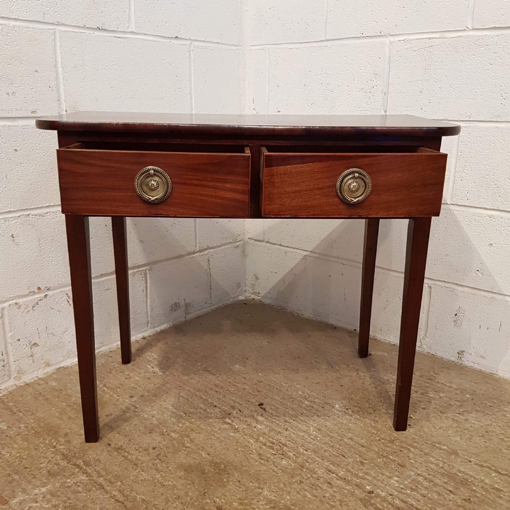 ANTIQUE SMALL REGENCY MAHOGANY SIDE TABLE C1820 View V
