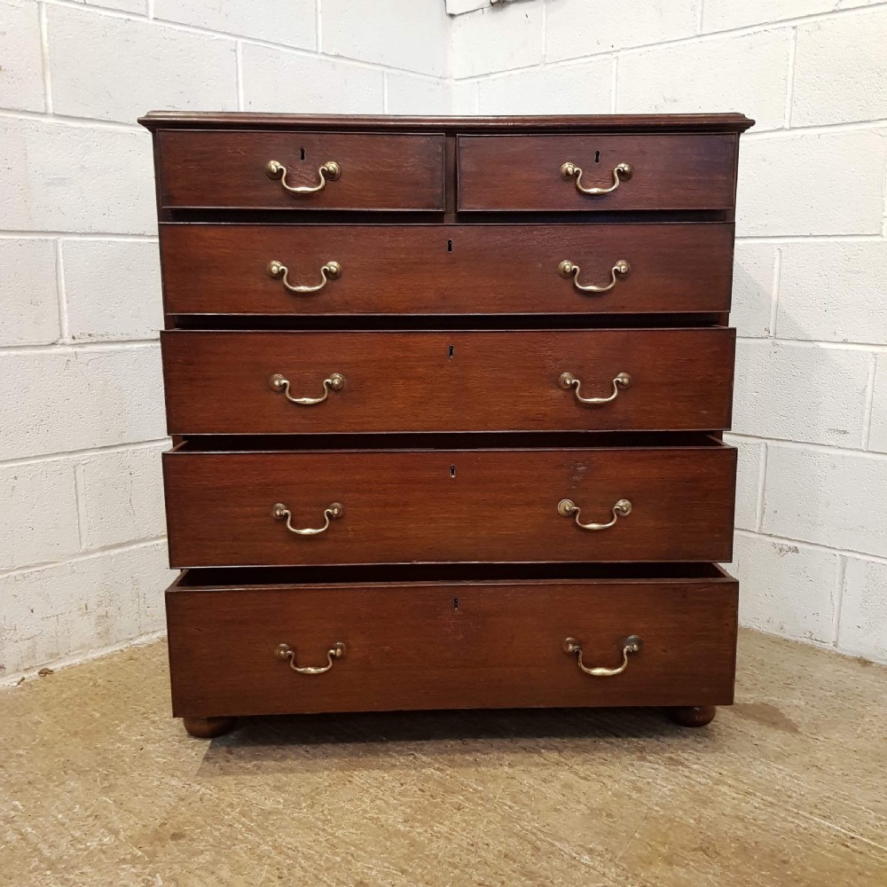 ANTIQUE 18TH CENTURY PERIOD OAK CHEST OF DRAWERS C1780 View II