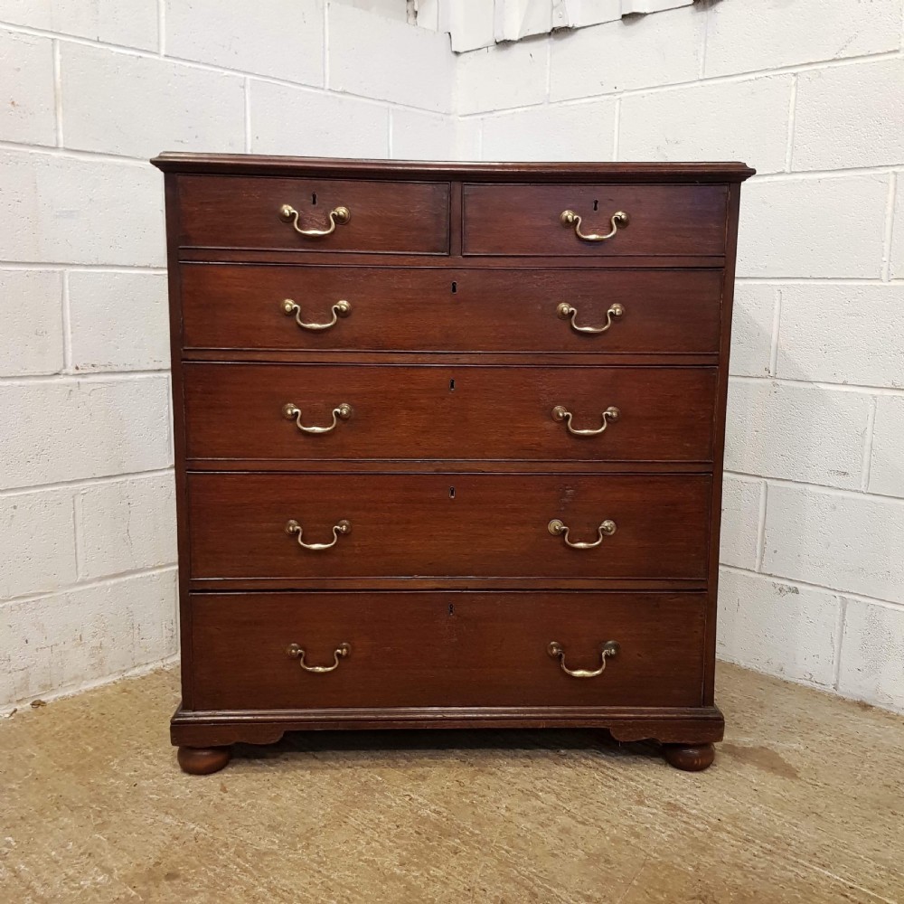 ANTIQUE 18TH CENTURY PERIOD OAK CHEST OF DRAWERS C1780 View VI