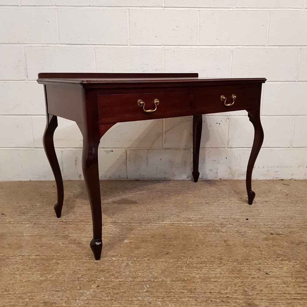 ANTIQUE PAIR OF EDWARDIAN MAHOGANY SIDE TABLES C1900 View V