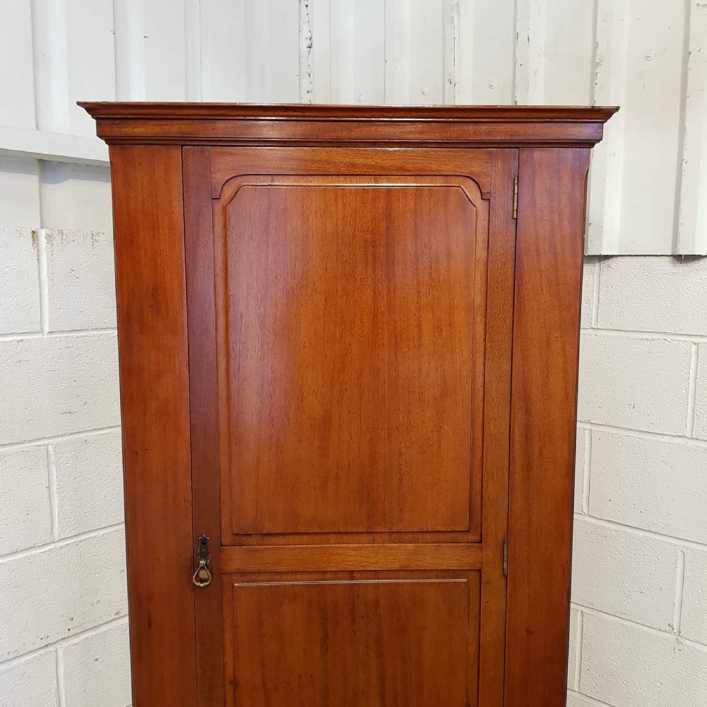 ANTIQUE MAHOGANY SINGLE WARDROBE C1920 View V
