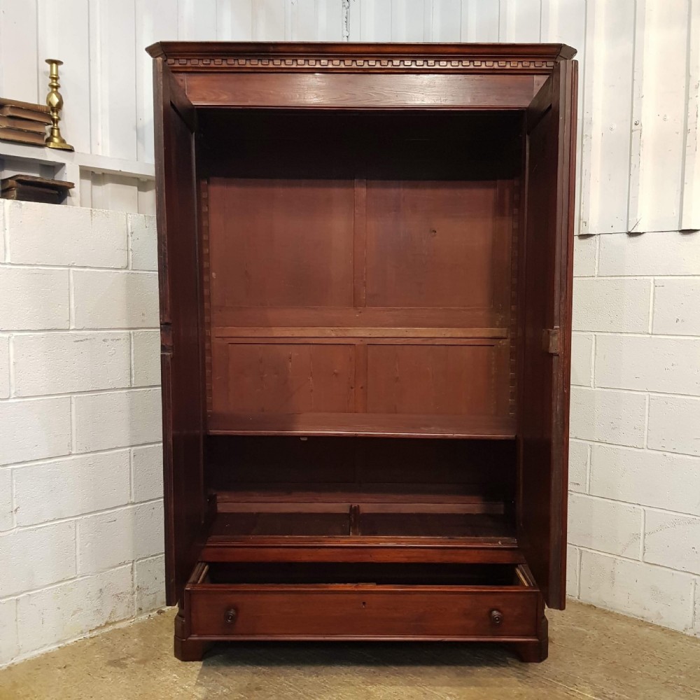 ANTIQUE 19TH CENTURY FRENCH WALNUT AND PINE ARMOIRE C1880 View V
