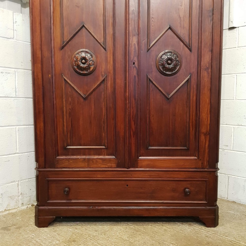 ANTIQUE 19TH CENTURY FRENCH WALNUT AND PINE ARMOIRE C1880 View VI