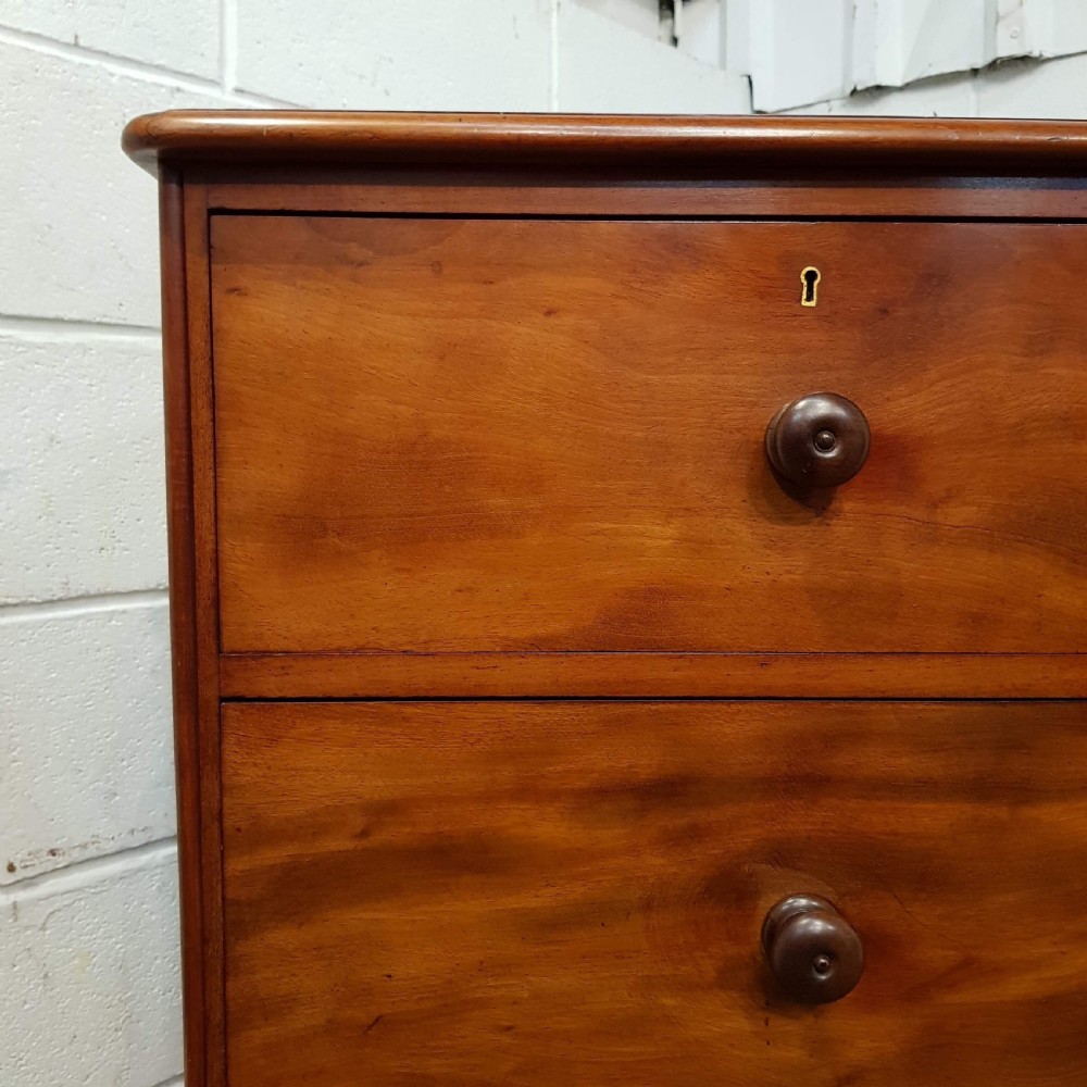 ANTIQUE VICTORIAN MAHOGANY CHEST OF DRAWERS C1880 View IV