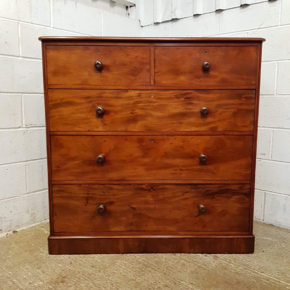 ANTIQUE VICTORIAN MAHOGANY CHEST OF DRAWERS C1880 View VII