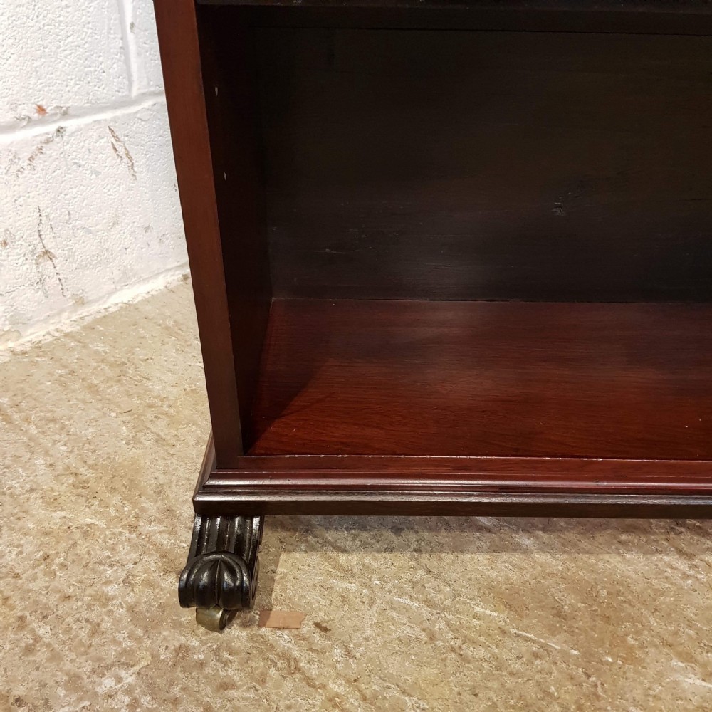 ANTIQUE WILLIAM 1V CUBAN MAHOGANY DWARF OPEN BOOKCASE C1830 View II