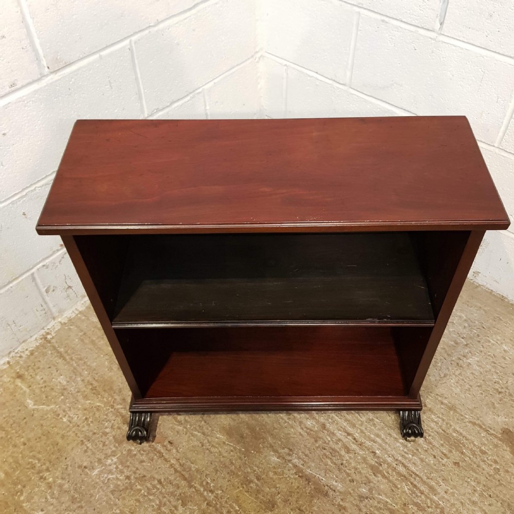 ANTIQUE WILLIAM 1V CUBAN MAHOGANY DWARF OPEN BOOKCASE C1830 View V