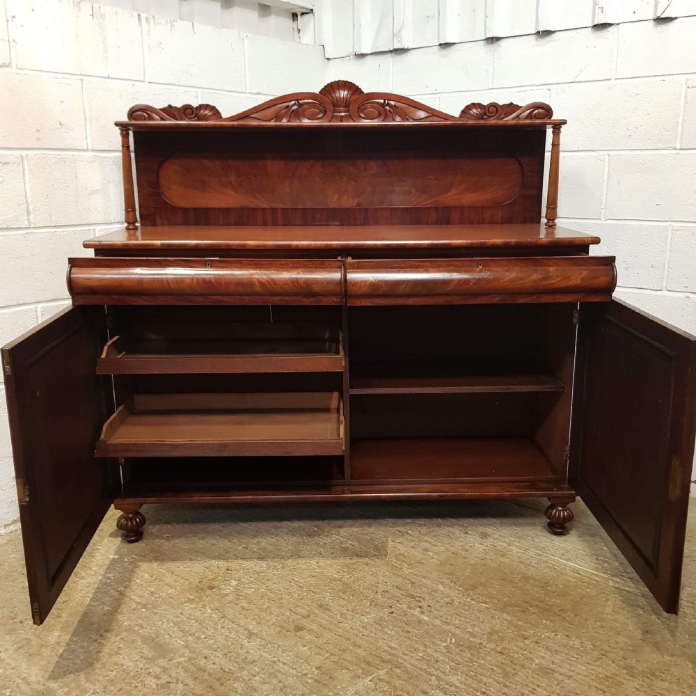 ANTIQUE WILLIAM 1V MAHOGANY CHIFFONIER  C1830 View V