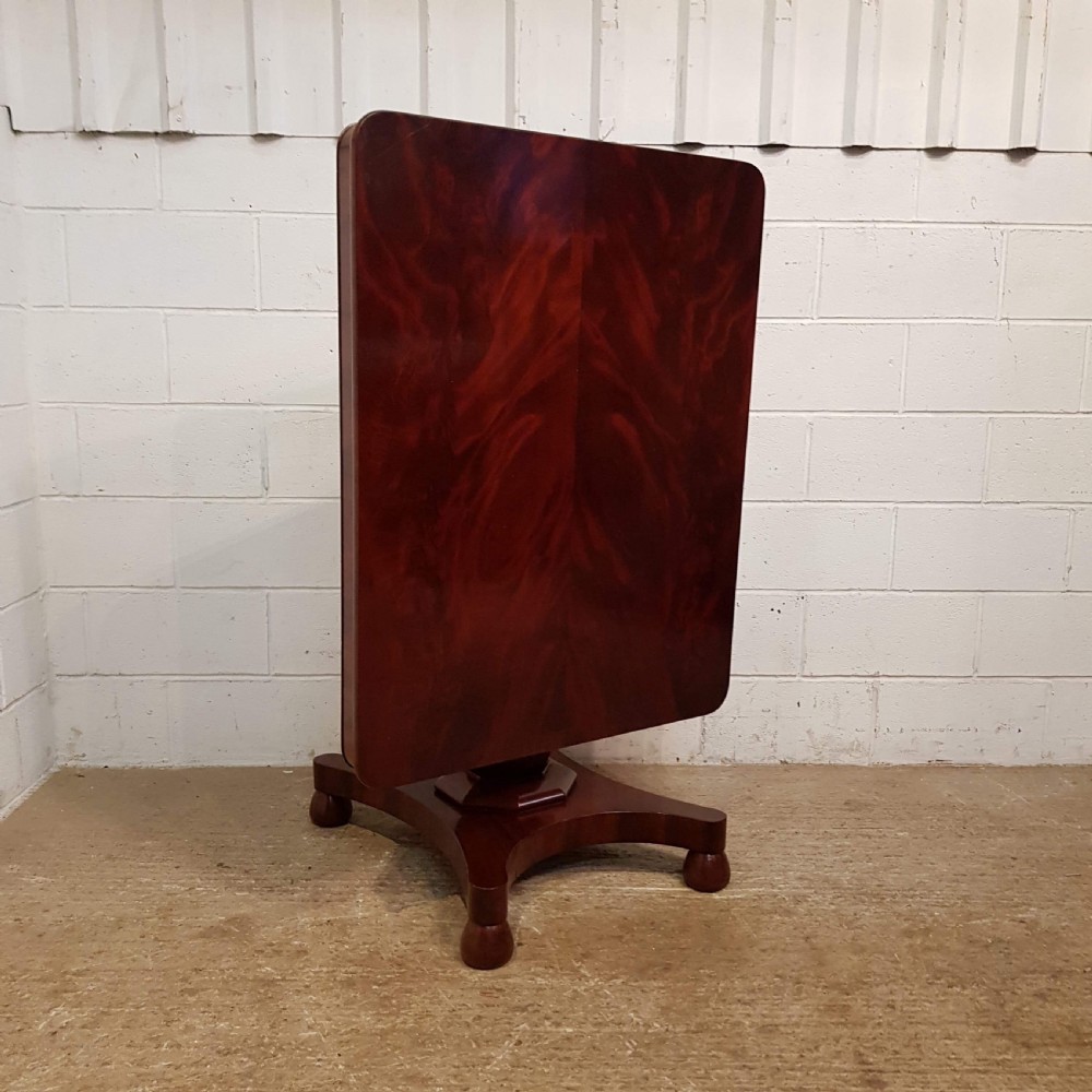 ANTIQUE WILLIAM 1V MAHOGANY TILT TOP DINING TABLE C1830 View II