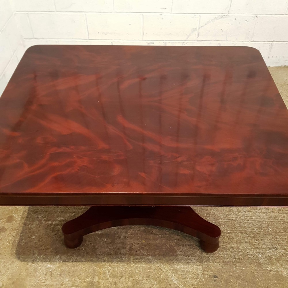 ANTIQUE WILLIAM 1V MAHOGANY TILT TOP DINING TABLE C1830 View III