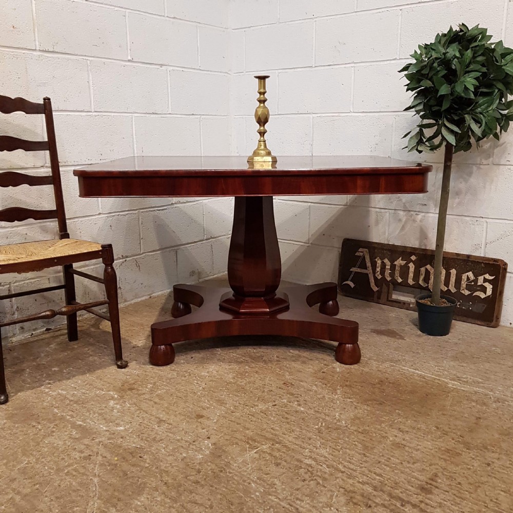 ANTIQUE WILLIAM 1V MAHOGANY TILT TOP DINING TABLE C1830 View V