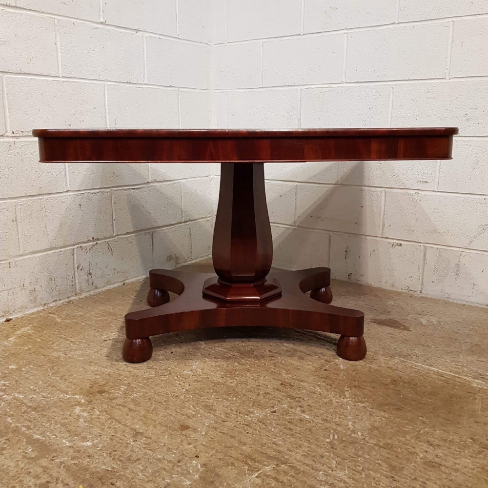 ANTIQUE WILLIAM 1V MAHOGANY TILT TOP DINING TABLE C1830 View VI