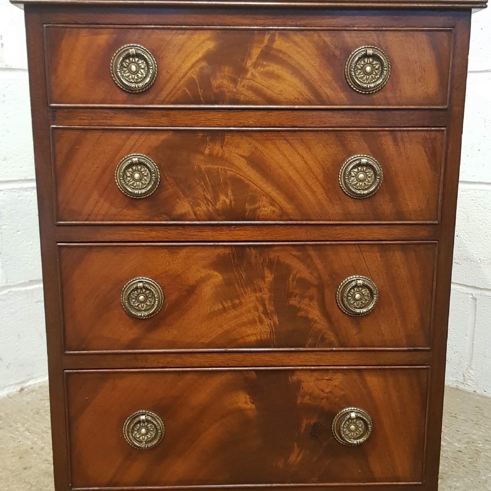 ANTIQUE MAHOGANY DWARF CHEST OF DRAWERS C1920 View VI