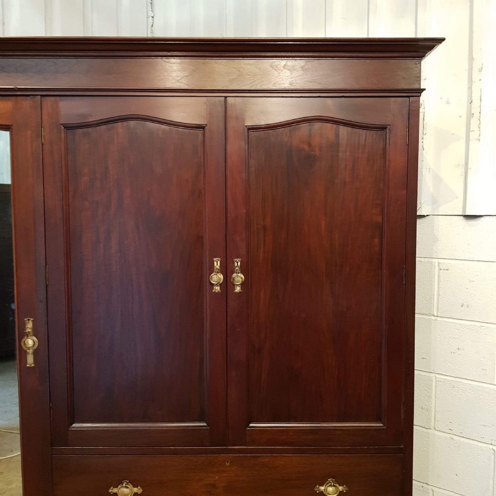 ANTIQUE ARTS & CRAFTS MAHOGANY COMBINATION WARDROBE BY LIBERTY & CO C1900 View VI