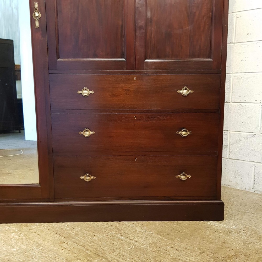 ANTIQUE ARTS & CRAFTS MAHOGANY COMBINATION WARDROBE BY LIBERTY & CO C1900 View VIII