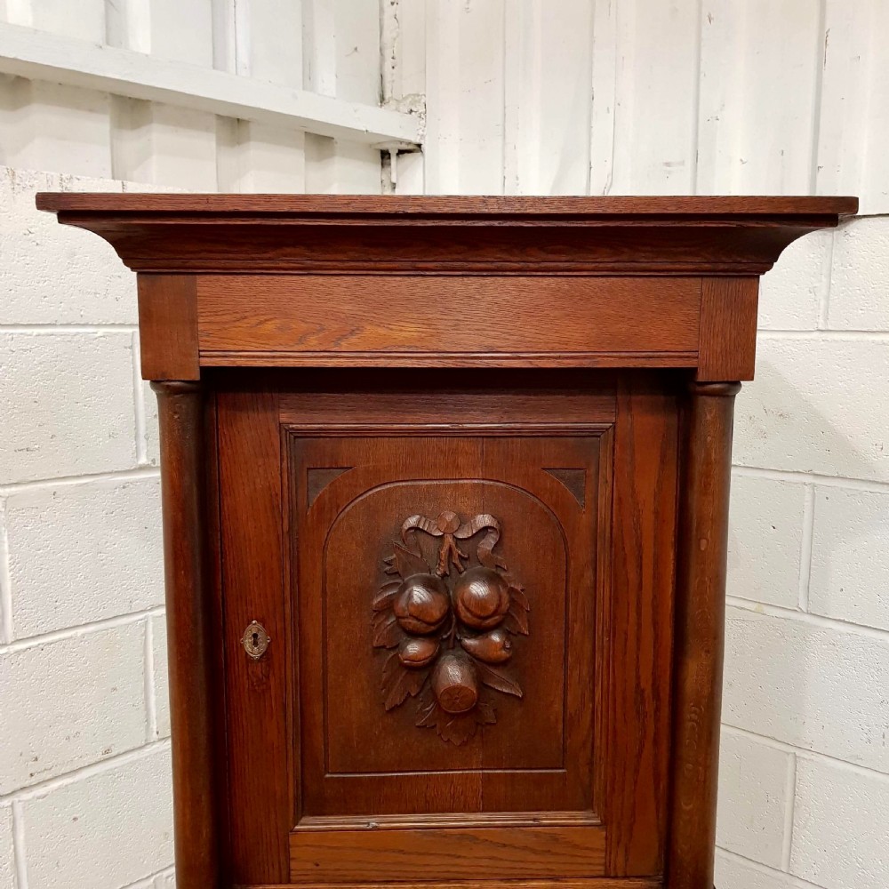 ANTIQUE FLEMISH OAK CUPBOARD ON STAND C1900 View VII