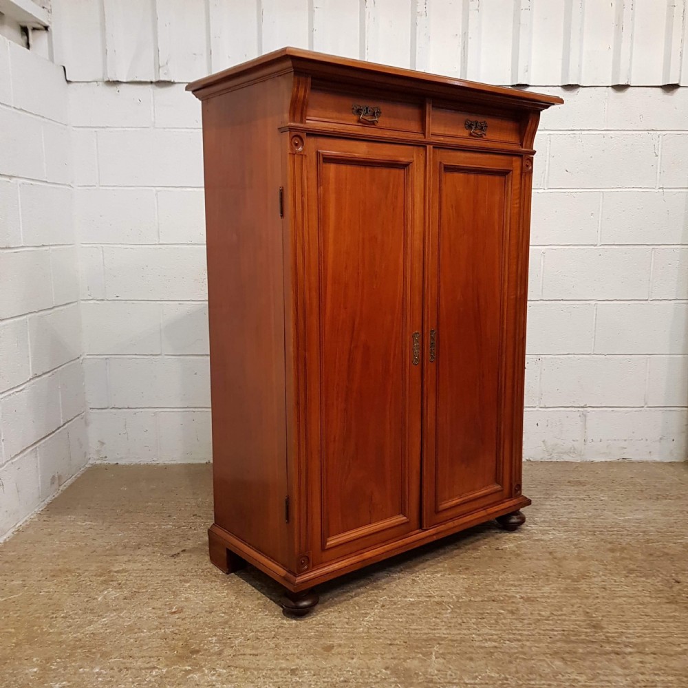 ANTIQUE LATE 19TH CENTURY FRENCH MAHOGANY LINEN CUPBOARD C1890 View III
