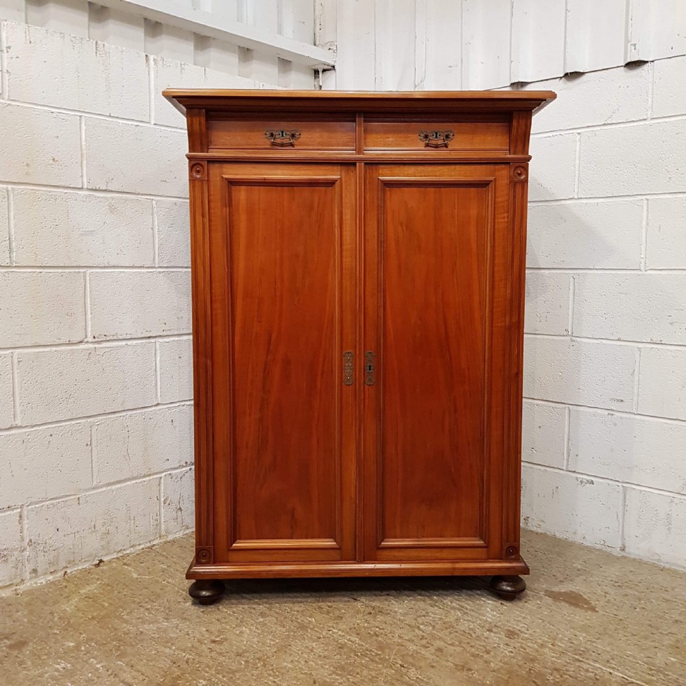 ANTIQUE LATE 19TH CENTURY FRENCH MAHOGANY LINEN CUPBOARD C1890 View VII