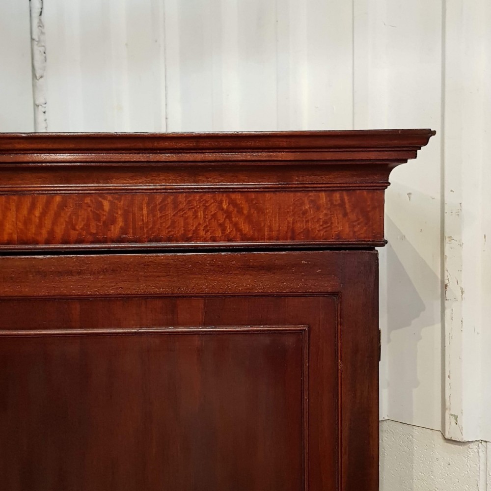 ANTIQUE REGENCY MAHOGANY DOUBLE WARDROBE C1820 View II
