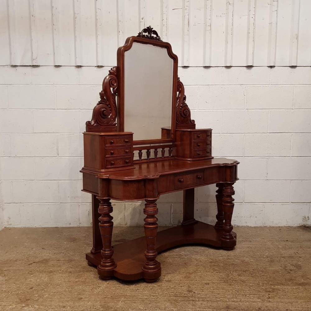 ANTIQUE VICTORIAN MAHOGANY DUCHESS DRESSING TABLE C1860  View III