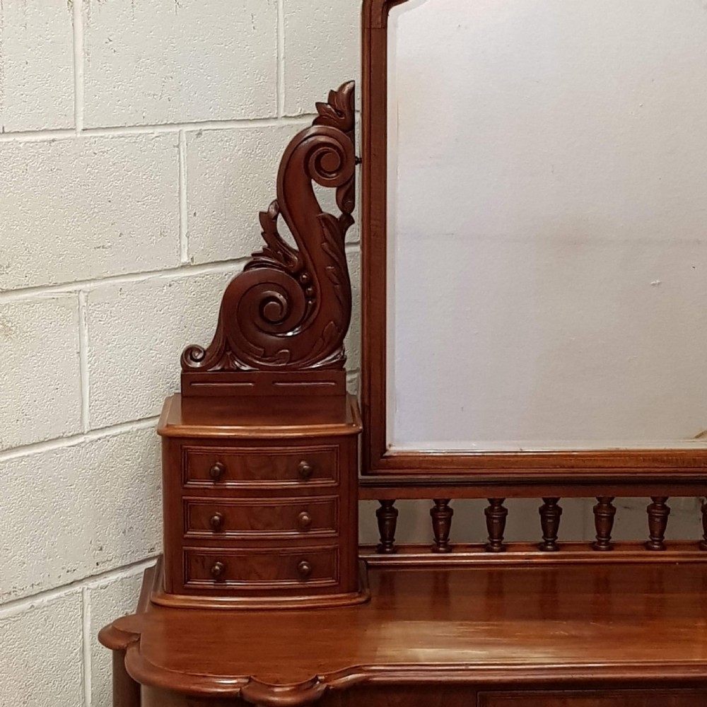 ANTIQUE VICTORIAN MAHOGANY DUCHESS DRESSING TABLE C1860  View VI