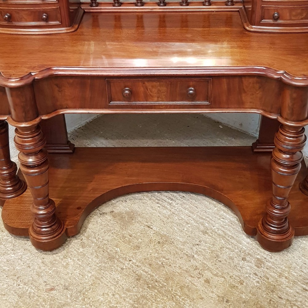 ANTIQUE VICTORIAN MAHOGANY DUCHESS DRESSING TABLE C1860  View VII
