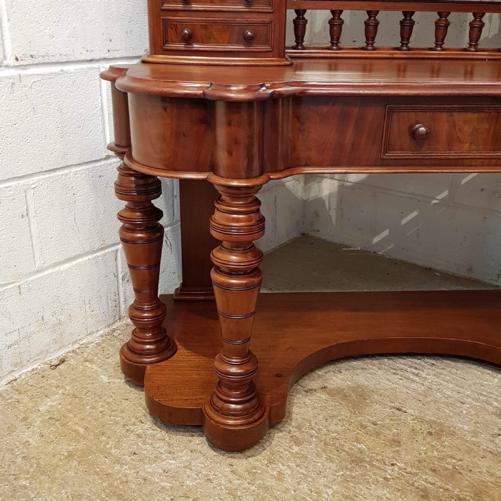 ANTIQUE VICTORIAN MAHOGANY DUCHESS DRESSING TABLE C1860  View IX