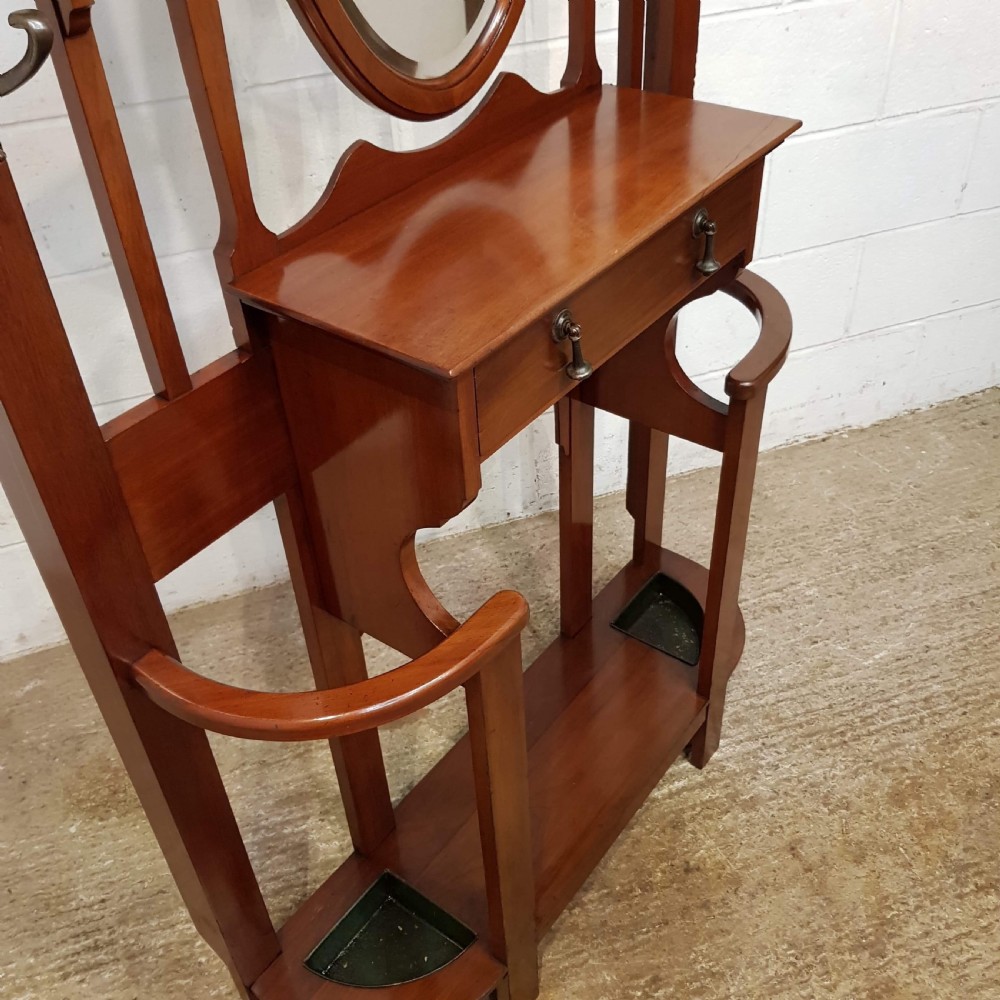 ANTIQUE EDWARDIAN MAHOGANY HALL STAND C1900 View IV