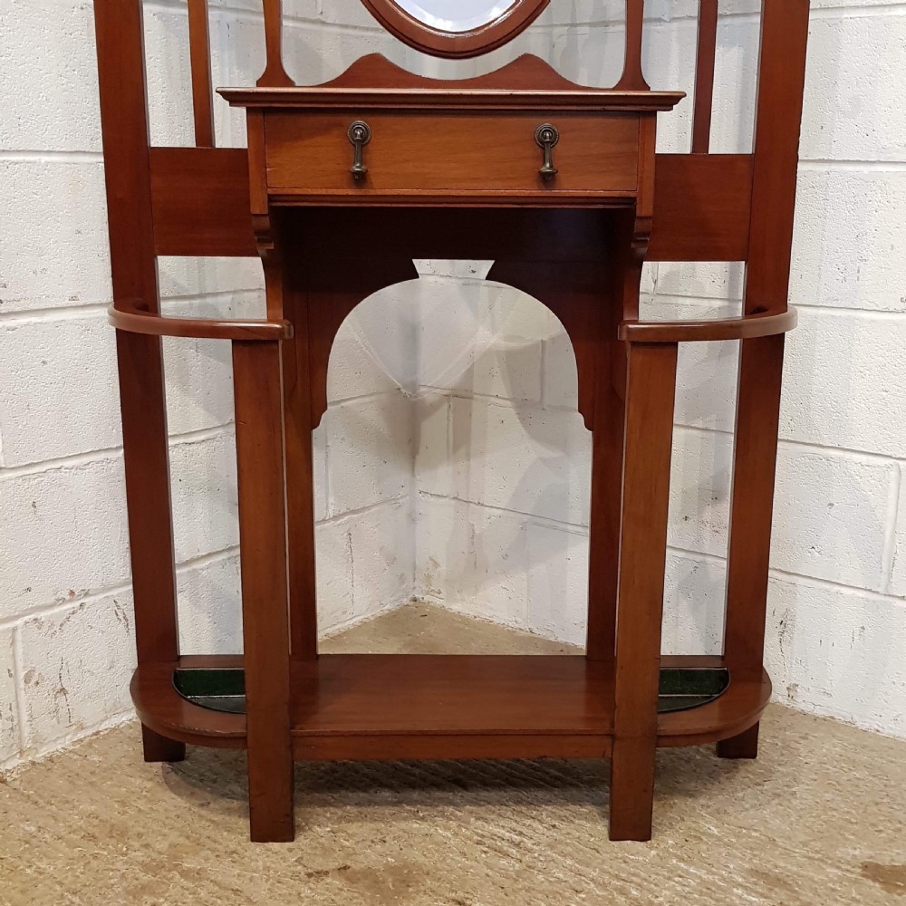 ANTIQUE EDWARDIAN MAHOGANY HALL STAND C1900 View VI