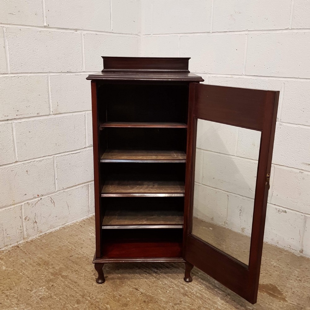 ANTIQUE EDWARDIAN MAHIGANY MUSIC CABINET C1900 View IV