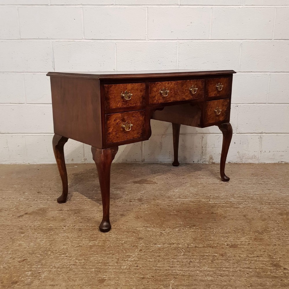 ANTIQUE BURR WALNUT LADIES WRITING DESK C1920 View II