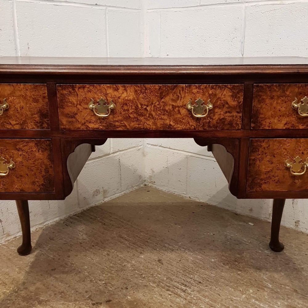 ANTIQUE BURR WALNUT LADIES WRITING DESK C1920 View V