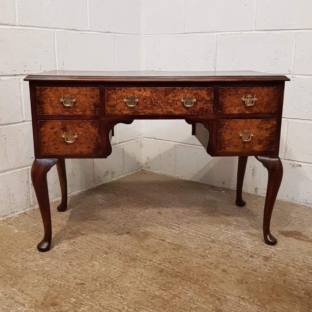 ANTIQUE BURR WALNUT LADIES WRITING DESK C1920 View VI