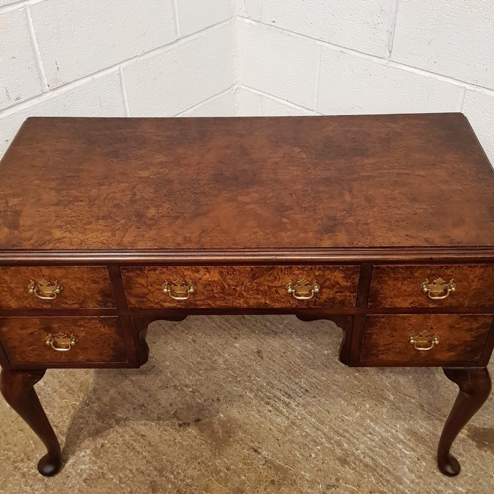 ANTIQUE BURR WALNUT LADIES WRITING DESK C1920 View VII